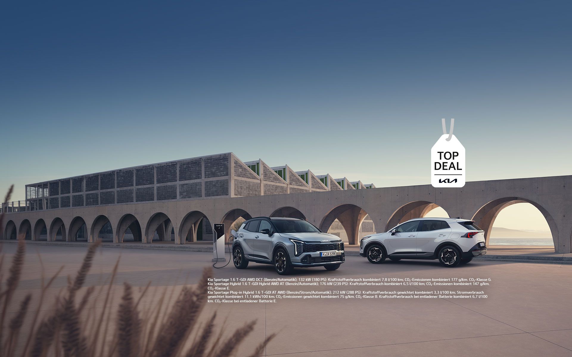 Die Kia Sportage Modelle in Seitenansicht